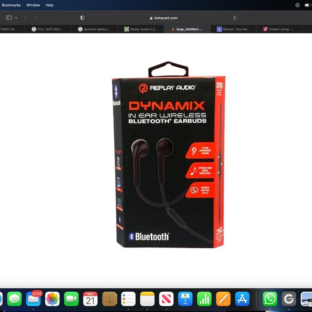 Replay Audio In Ear Wireless Bluetooth Dynamix Earbuds